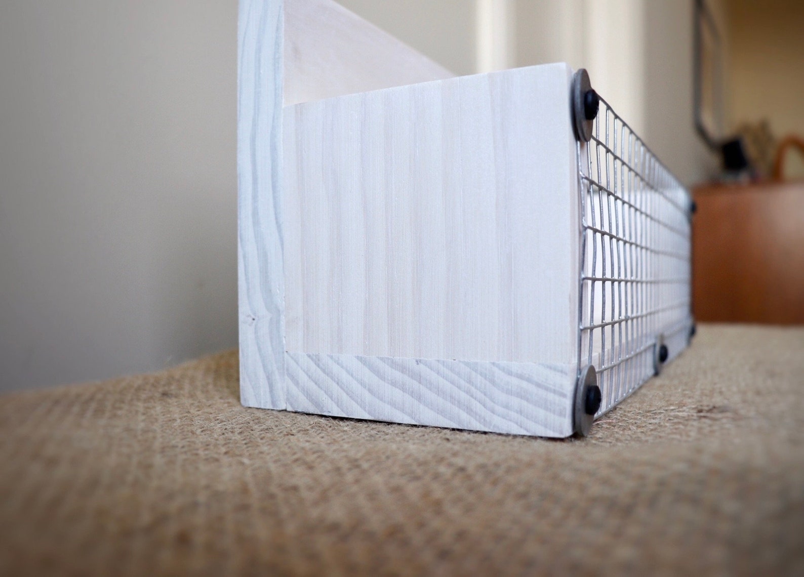 White Wood Box Shelf Wall Mount or Table Decor Farmhouse Etsy