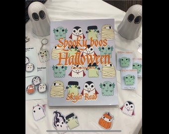 Spooky Boos Halloween coloring book (back order)