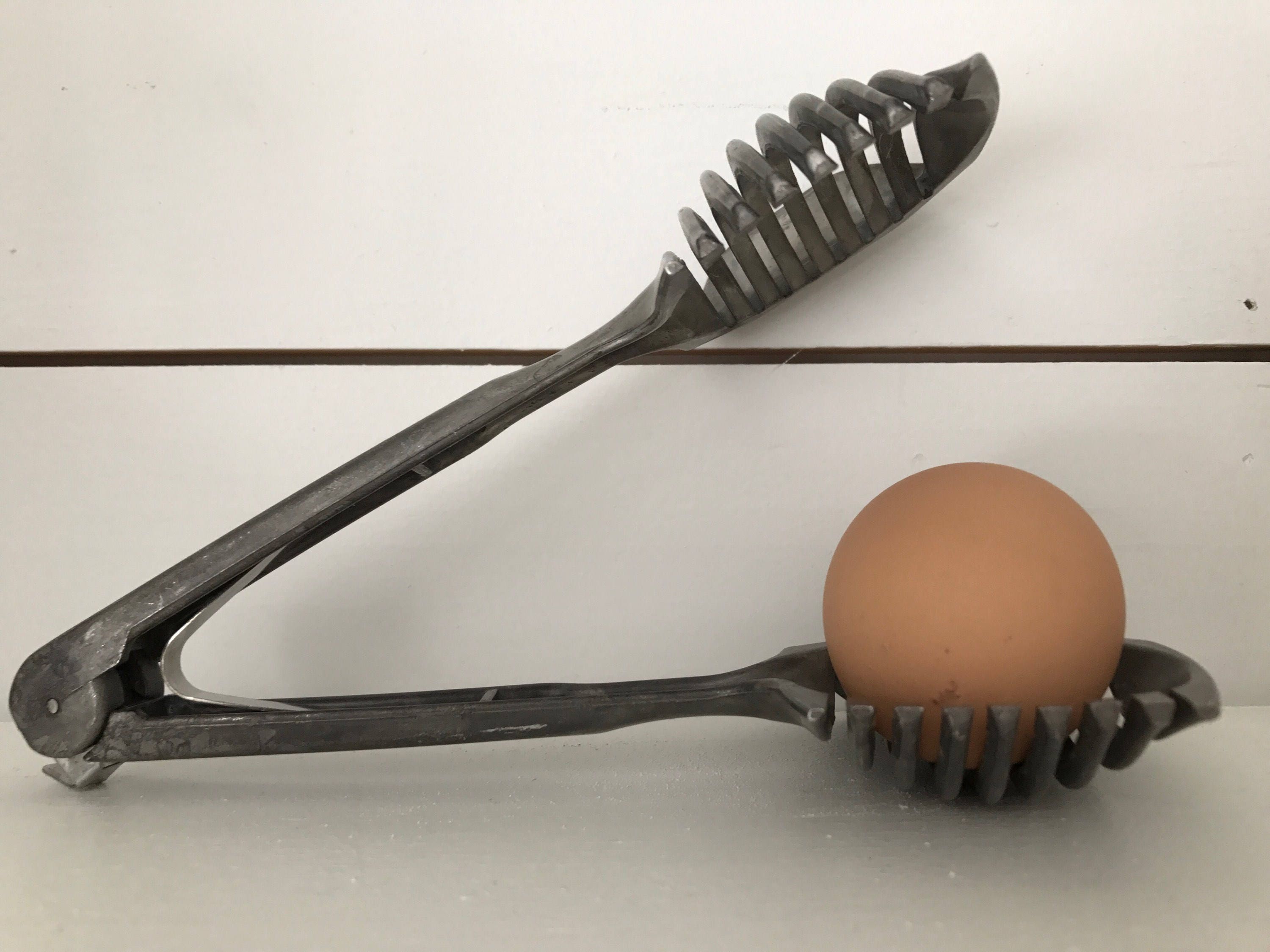 Vintage Hard Boiled Egg Slicer Steel Cutter Utensil Spoon Etsy