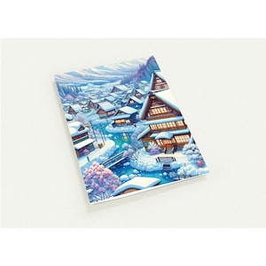 Winter Wonderland: Snowy Village, paquete de 10 tarjetas de felicitación: comparte la magia de la temporada