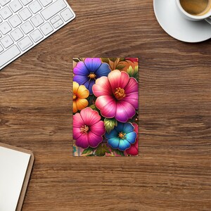 Blossom Burst Grußkarten: Lebendige Blumenausdrücke, Papierkartengrüße, Gestaltete Begrüßung
