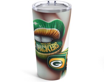 Green Bay Packers 20oz Tumbler - Show Your Team Spirit, Stainless Steel Tumblers, AI Art Designed