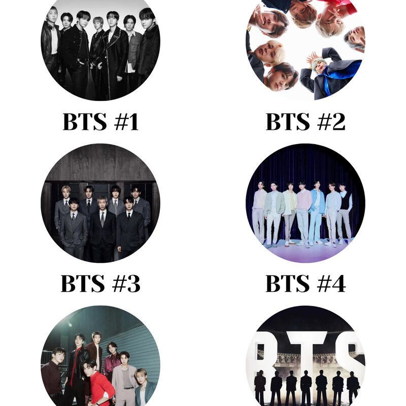 Bts Buttons - Etsy