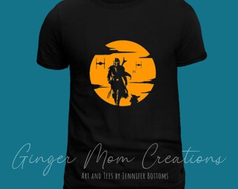 Star Wars Mando Shirt - Premium Cotton Blend, Various Colors, Unisex Sizes