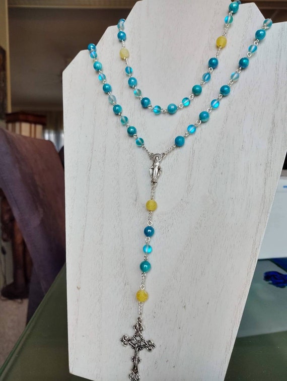 Precious clearance stone rosary