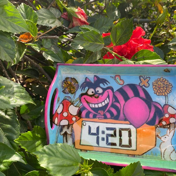 Alice in Wonderland Rolling Tray Etsy
