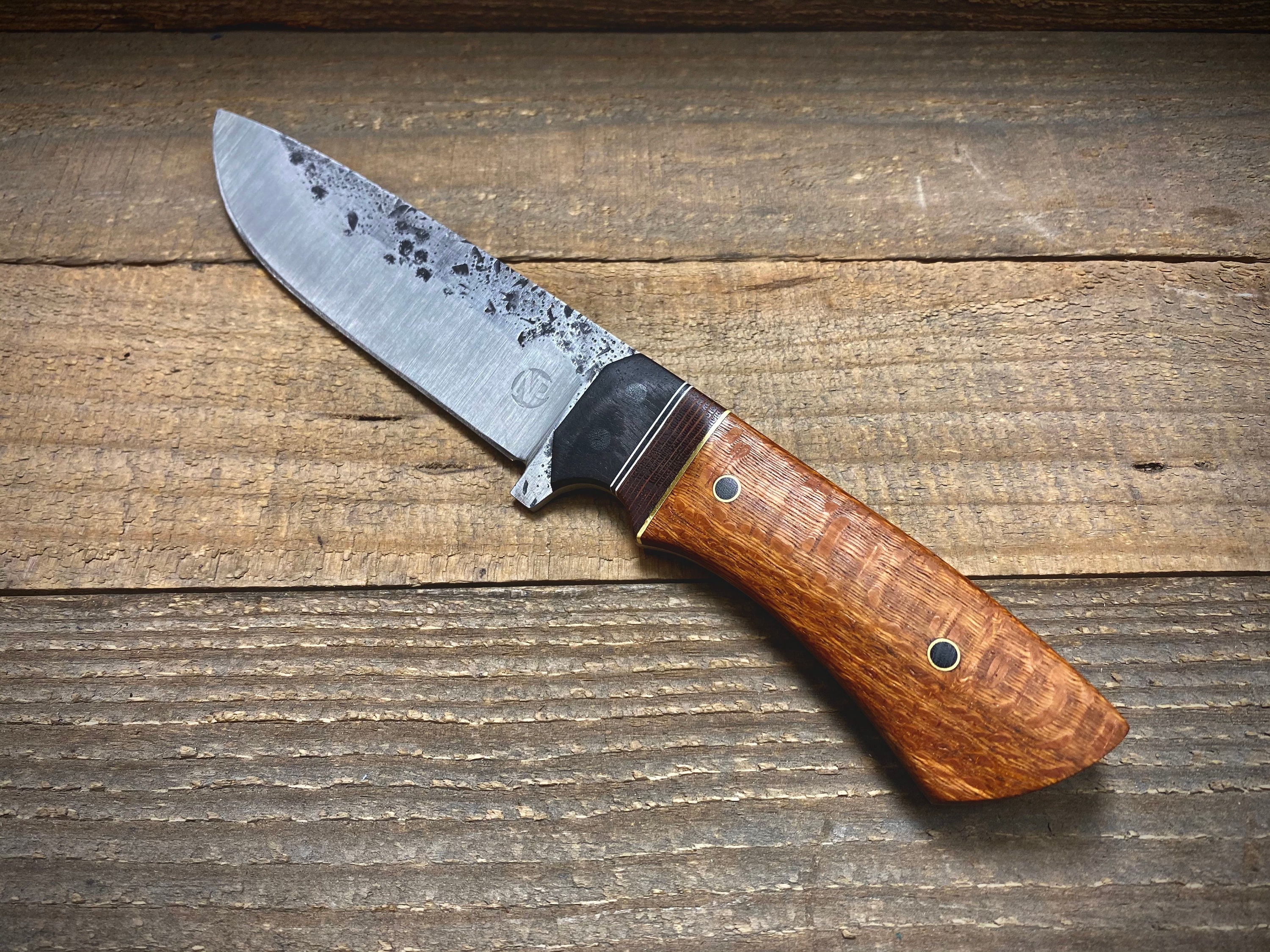 Custom Handmade Leopard Wood Knife 