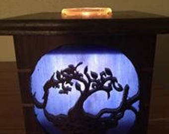 Wax Warmer  You choose the theme of the scroll work, and number of sides you want scroll work on.