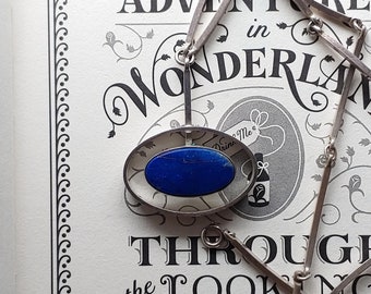 Vintage Niels Erik From modernist silver lapis necklace & pendant - Denmark modernist bracelet - Scandinavian silver - MCM jewelry