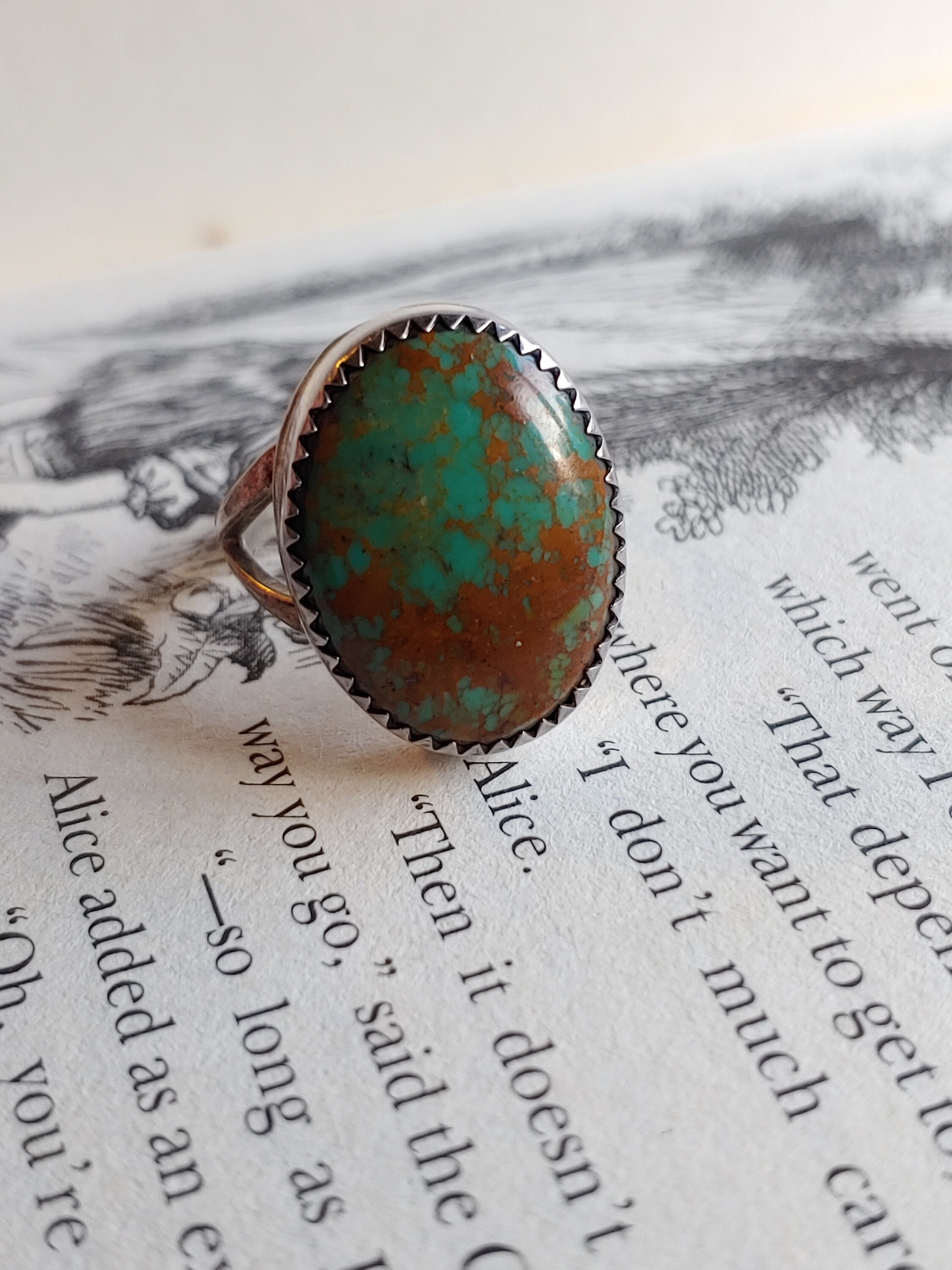 Wonderful Vintage Native American Navajo Christopher Jones Coral Sterling Silver Ring Wonderful Vintage Native American Navajo Christopher Jones Coral Sterling Silver Ring