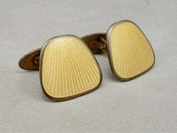 Finn jensen sterling silver enamel guilloche cuffl