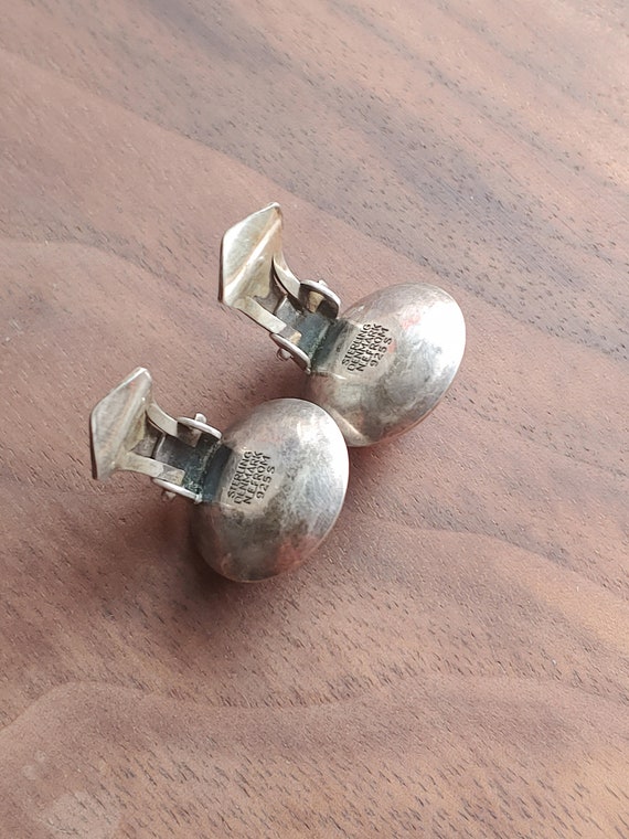 Vintage Niels Erik From silver amber clip earring… - image 6