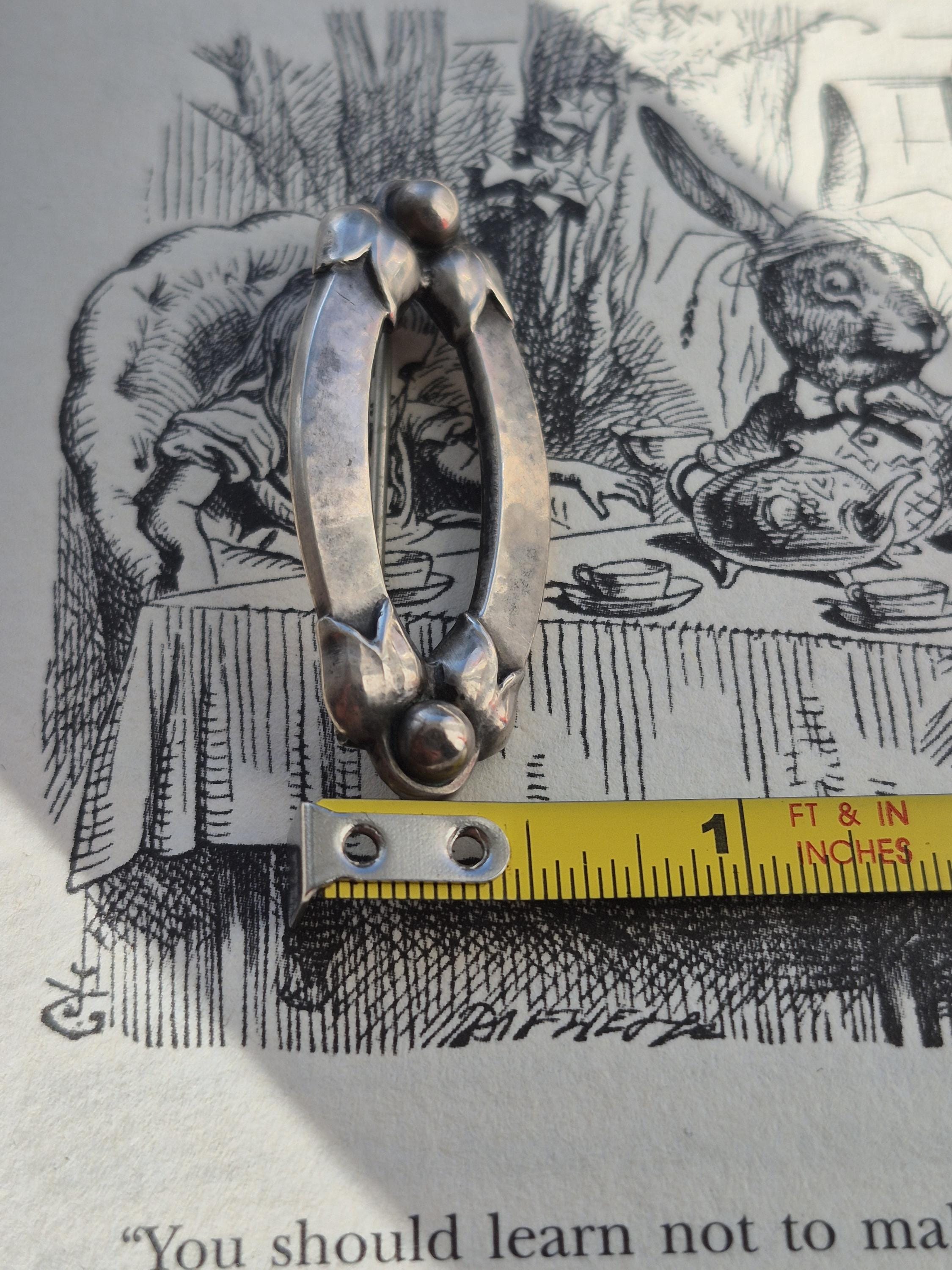 Vintage Georg Jensen Silver Floral Brooch #141 | Denmark Silver