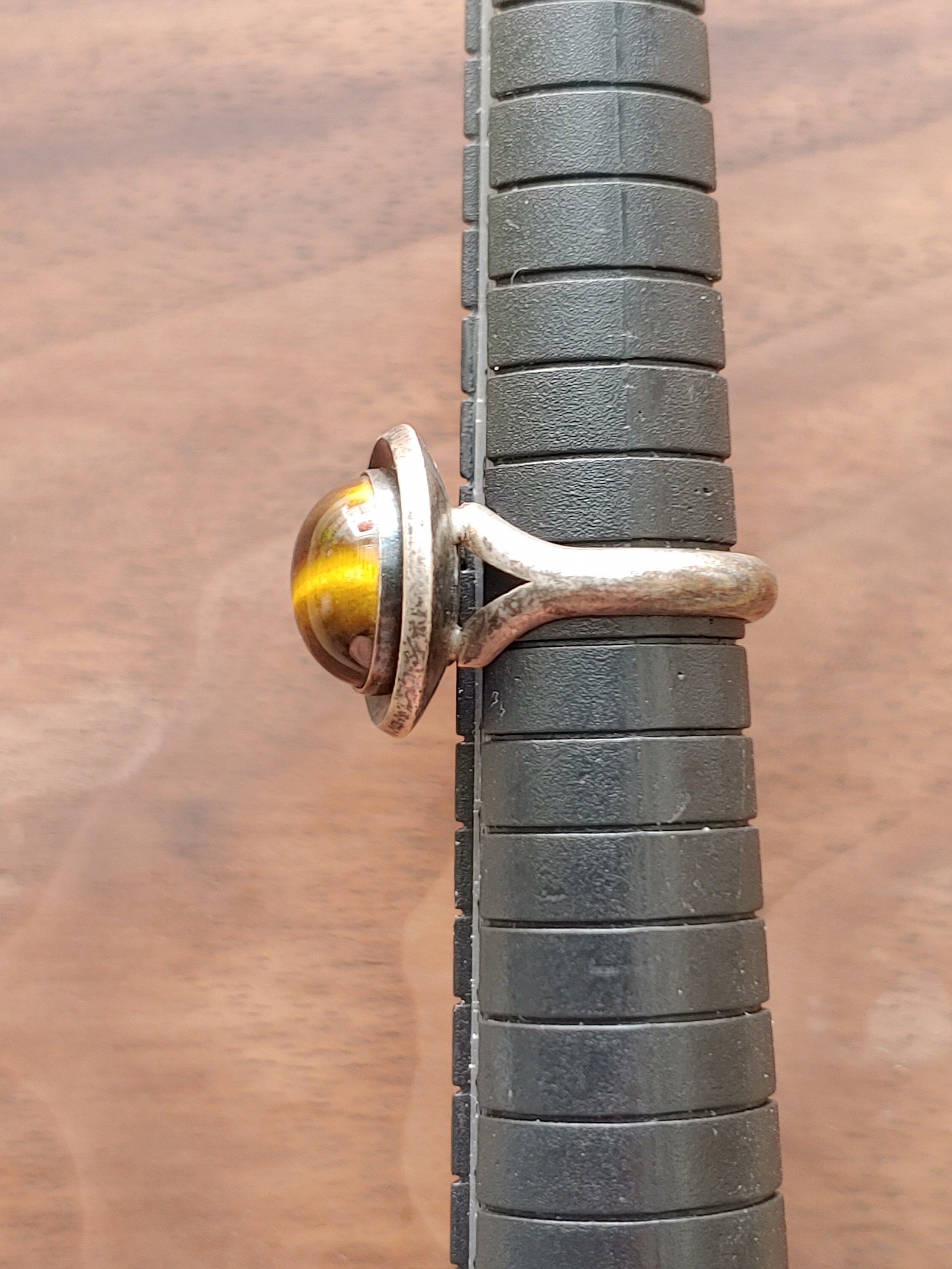 【最終値下げ】Tiger Eye Ring / Niels Erik From Vintage Niels Erik From Silver Tigers Eye Ring - Denmark
