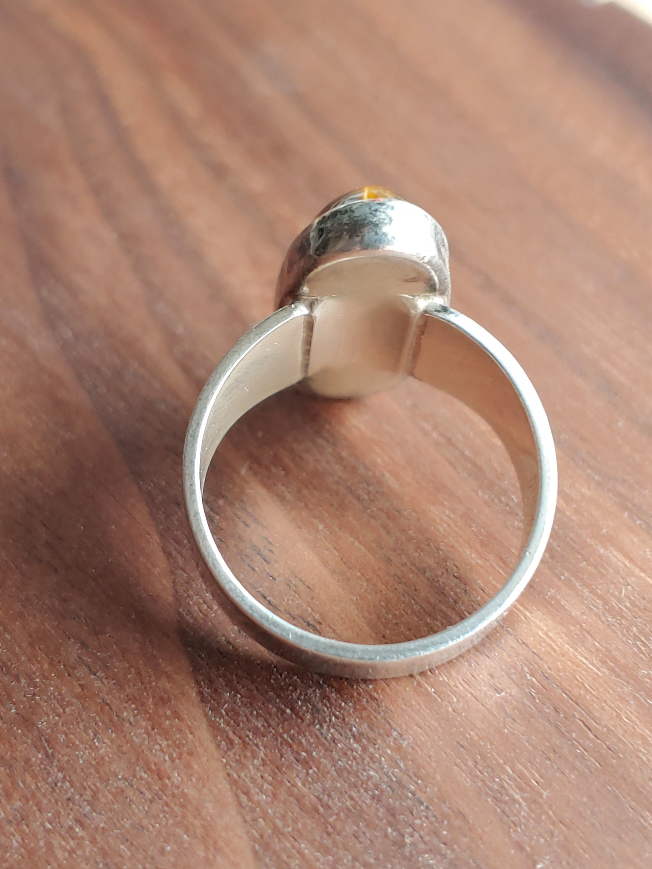 【最終値下げ】Tiger Eye Ring / Niels Erik From Vintage Niels Erik From Silver Tigers Eye Ring - Denmark