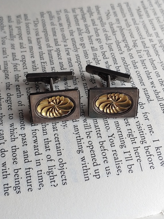 ヴィンテージ シルバー＆ゴールド ジョージ ジェンセン カフスボタン