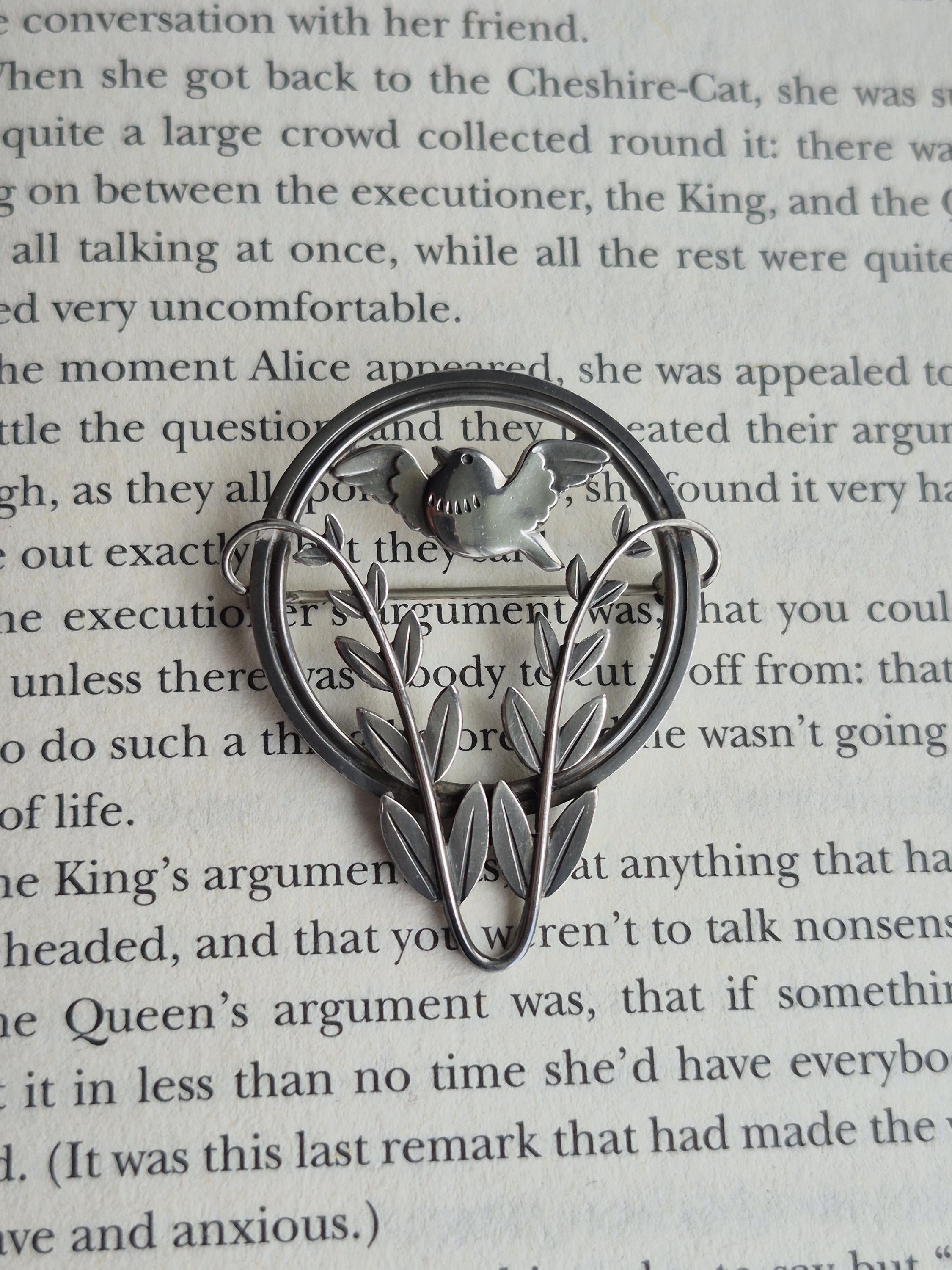 LEVENS 別注Lazo Brooch Vintage Georg Jensen Silver Floral Brooch #258 | Denmark Silver