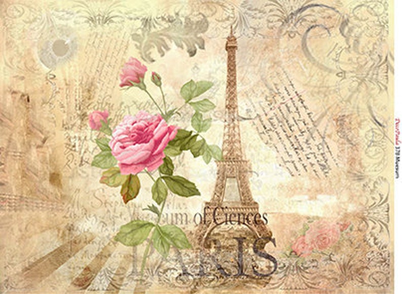 Shabby Chic Physical Papers Decoupage Vintage Floral ...