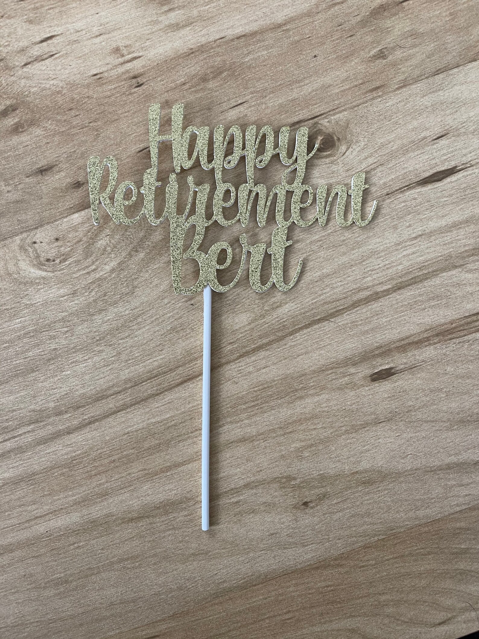 Happy Retirement Cake Topper Personalized Retirement Cake - Etsy