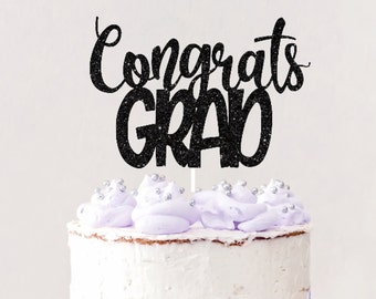 Congrats Grad Cake Topper, Class of 2022 Cake Topper, Graduation Cake Topper, Quarantine Graduate Cake Topper, Graduation Party Decorations