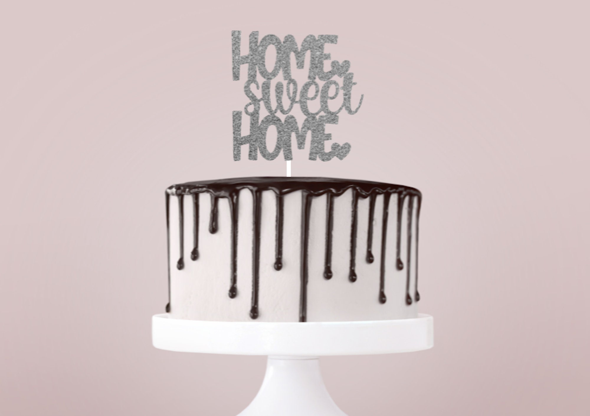 Home Sweet Home Cake Topper Housewarming Party Cake Topper | Etsy