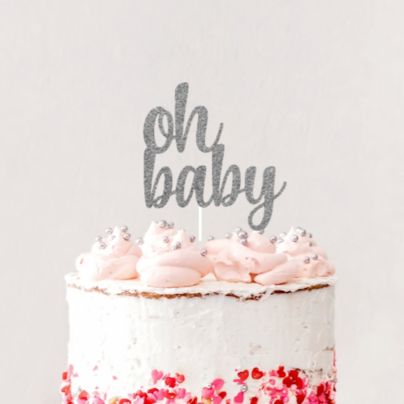 Oh Baby Cake Topper Baby Shower Cake Topper Sprinkle Gender - Etsy