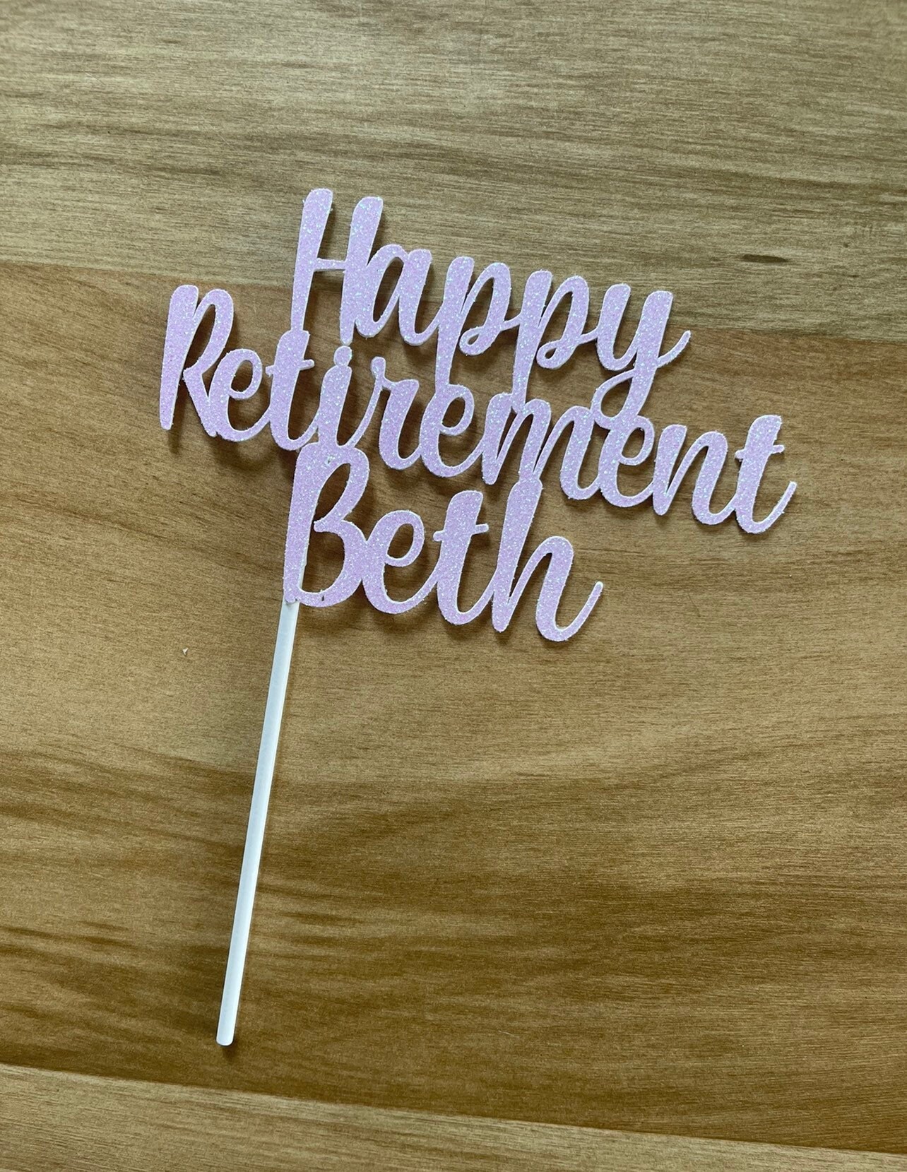 Happy Retirement Cake Topper Personalized Retirement Cake | Etsy