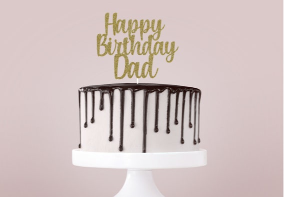 Joyeux Anniversaire Papa Gateau Topper Celebrant Papa Gateau Etsy