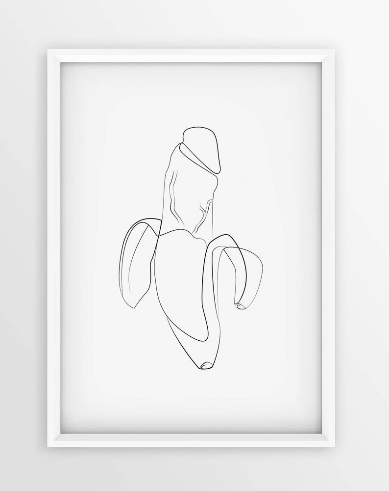 Sex Ed Explicit Sexual Banana Penis Peel Printable Line Etsy