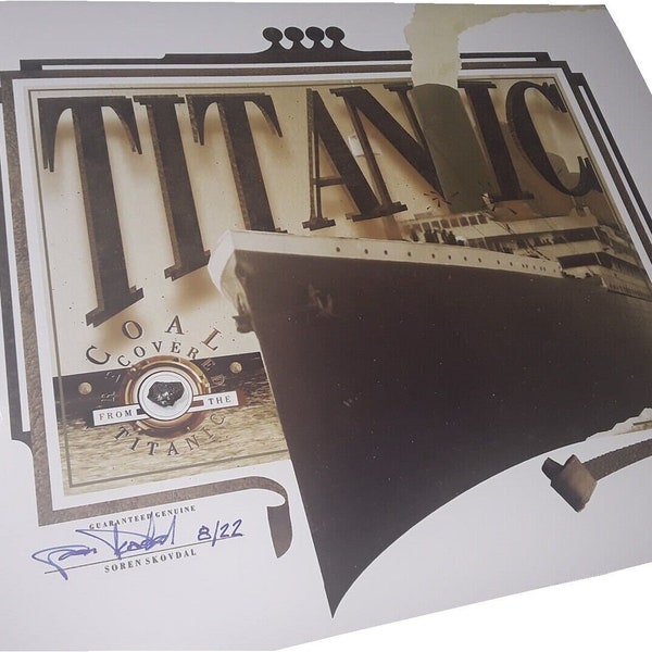 Actual TITANIC COAL genuine actual relic artifact piece from historic 1912 RMS wreckage