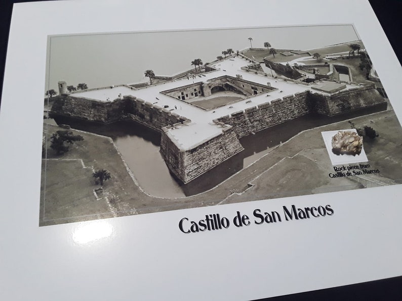 Pièce de pierre de Castillo de San Marcos, St. Augustine, FL. Des travaux de réparation des années 1960. image 2