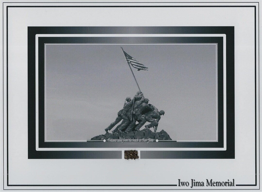 Volcanic SAND From Iwo Jima Beach, Japan Battle of WWII, Pacific, World
