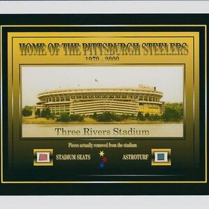 PITTSBURGH STEELERS 6 X Superbowl Champions Stadium relics pieces steel curtain