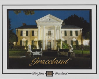Actual DIRT from GRACELAND relic Elvis Presley&#39;s personal owned home Memphis