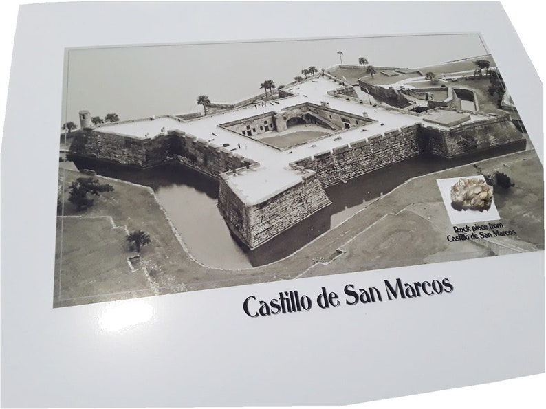 Pièce de pierre de Castillo de San Marcos, St. Augustine, FL. Des travaux de réparation des années 1960. image 1