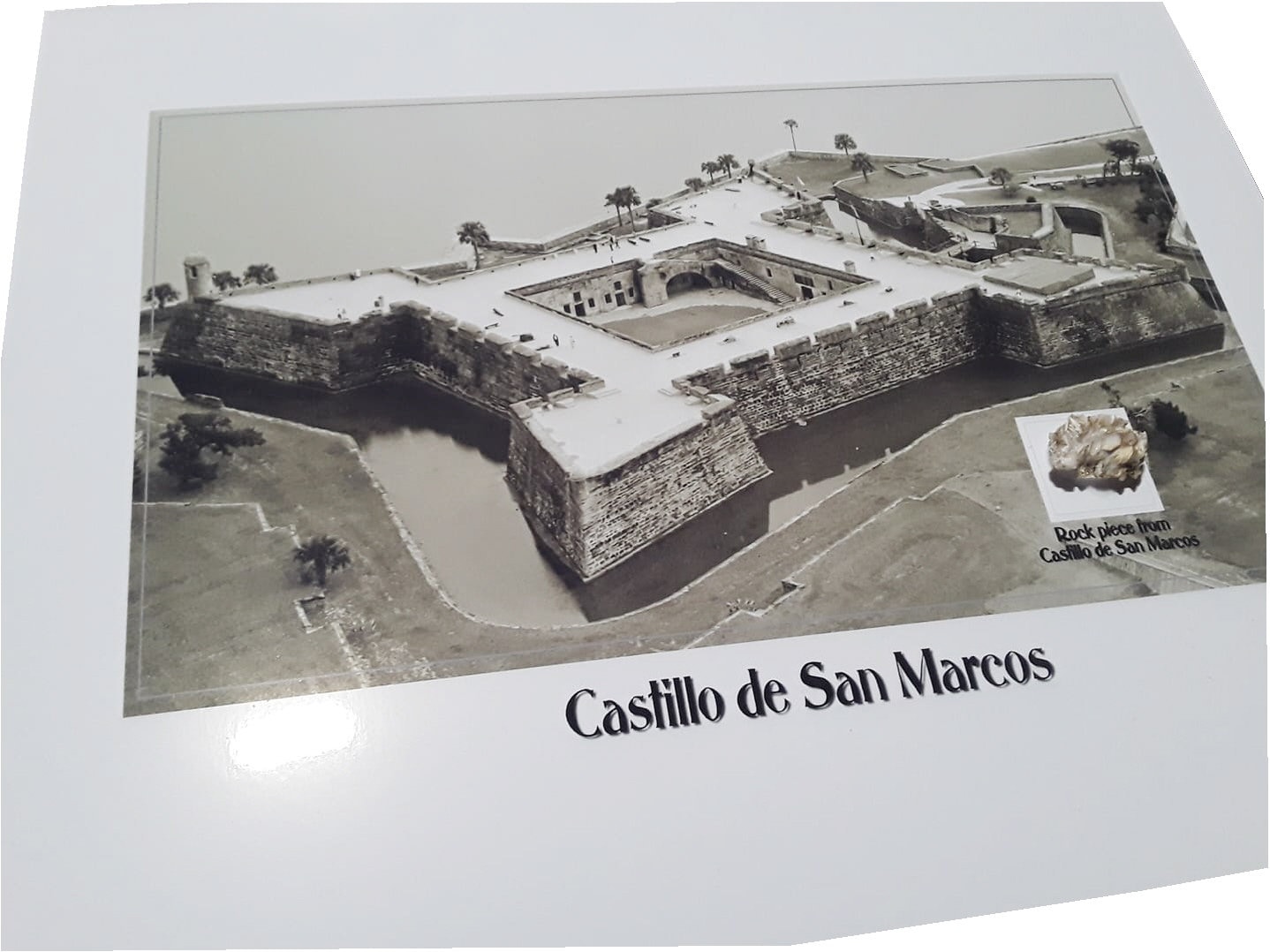 Stone piece from Castillo de San Marcos, St. Augustine, FL. From 1960's repair work.