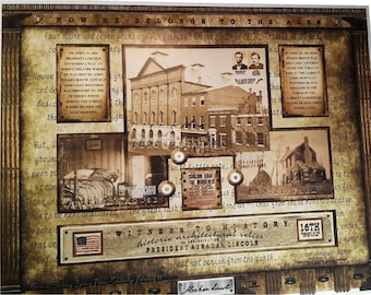 Actual Abraham Lincoln RELICS historic sites specks, April 1865, John Wilkes Booth, Washington, D.C, VA, Civil War, president,