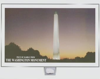 The WASHINGTON MONUMENT marble stone piece, Washington D.C.