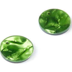 Acetate Round Charms - Coin Earring and Pendant - Earring Findings - Jewelry Supplys - 16,09x16,09x2,64mm - AC1107H
