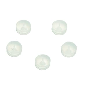 Silica Gel Rubber - Rubber Earring Stopper Nuts - Rubber Earring Findings - Earring Back - Transparent Nuts - 5.16x5.16x3.97mm - ES1042