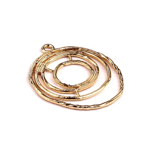 Circle Frame Shaped Charms Zinc Alloy Earring Findings Gold - Etsy