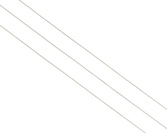 Fil d'acier de 0,3 mm - Fil à envelopper - Perles de fil en vrac - Acier inoxydable 304, argent - Fil d'acier massif - Fabrication de bijouterie -0,3x0,3 mm -PP10493-30