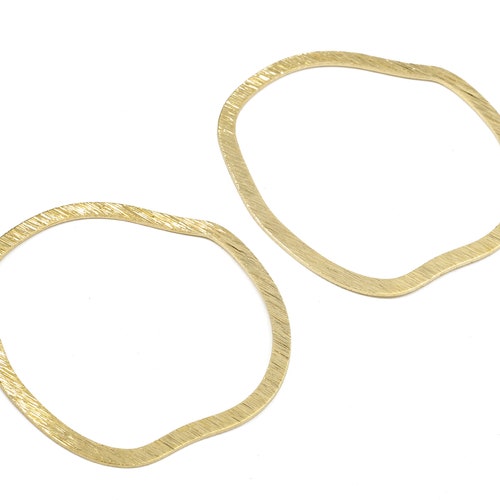 Brass Strip Charms Raw Brass Strip Pendants Earring Etsy