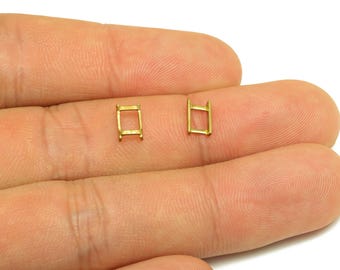 4.5mm Adjuster Slider Buckle - Raw Brass Minimalist strap buckle - Customizable Strap Buckle - Connector Buckle Accessory - RGP7357A-A