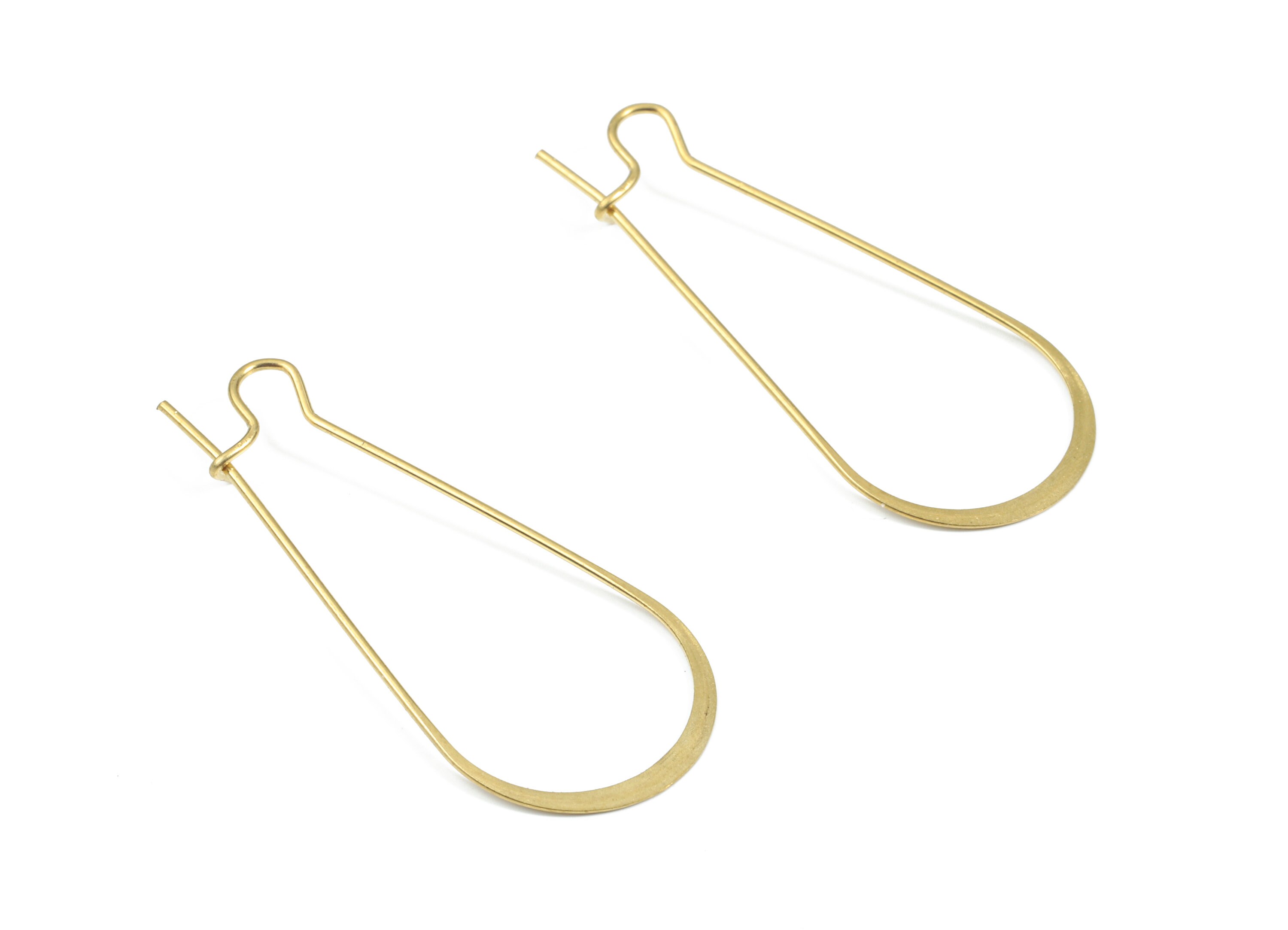 Brass Hammered Drop Earring Wire Raw Brass Drop Ear Wire Etsy