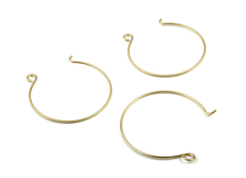 Messingdraht Armreif - Rohes Messing Armband - Messingdraht Armreif - Schmuckzubehör - 64x60x2mm - PP3534 Bild 3