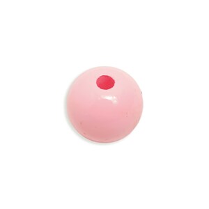 Pink Acrylic Bead - Chunky Craft Bead - Solid Color Beading Bead - Acrylic Necklace Bead - Handmade Acrylic Bead - 7.65x7x7mm - AC2834A