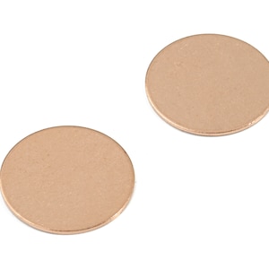 Copper Round Blank - Raw Copper Circle Stamping Blank - Earring Findings - Jewelry Supplies - 20.06x20.06x0.86mm - PP3398