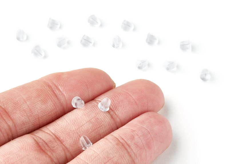 Rubber Earring Stopper Rubber Earring Findings Earring Etsy