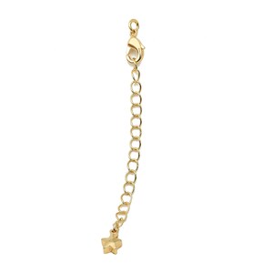 Brass Parrot Lobster Claw Chain Tassel Necklace - Gold Star Chain Tassel Bracelet - 18K Real Gold Plated Brass - 65.71x5.2x2.57mm - RGP4432